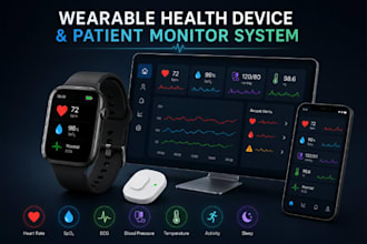 create wearable health device and patient monitor system