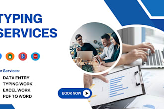 be your professional typist for fast typing services