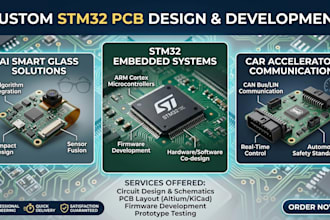 develop ai smart glass stm32 pcb car accelerator communication system