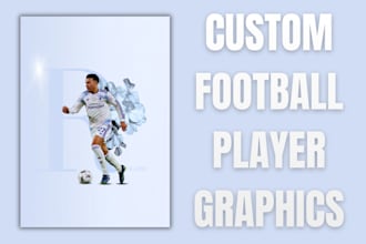 make a football graphic of the player of your chose
