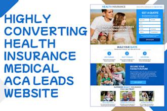 design health insurance medicare obama care aca leads website