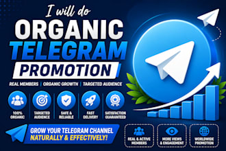 do organic telegram promotion