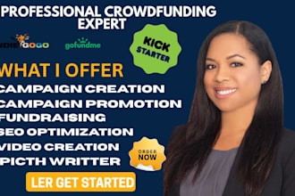 create and promote kickstarter gofundme crowdfunding campaign