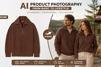 create ai product photography with realistic ai model for amazon listings