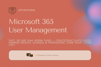 manage your microsoft 365 users, groups, licenses and teams