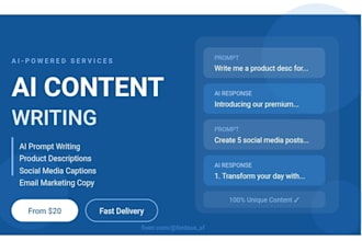 do ai prompt writing and content creation for your business