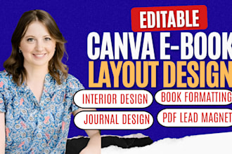 design editable canva ebook, workbook, lead magnet, and journal layout