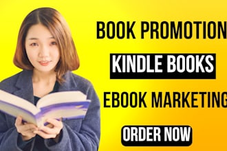 do professional book promotion and amazon kindle ebook marketing
