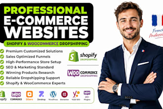 build shopify aliexpress alidropship wordpress woocommerce dropshipping website