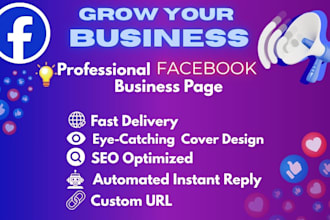create, setup and design a facebook business page or fan page