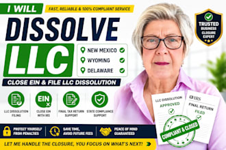 dissolve llc in new mexico wyoming delaware and file llc dissolution close ein