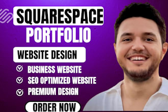 create website with squarespace, portfolio website , online store