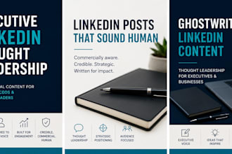 write executive linkedin thought leadership posts