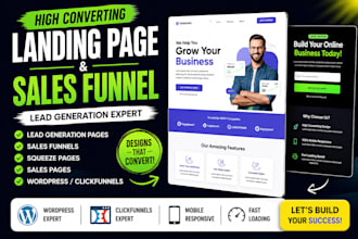 design a high converting landing page and sales funnel