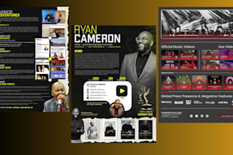 design an interactive electronic press kit epk musician epk speaker one sheet