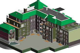 do autocad 2d floor plan, architectural drawings, and revit 3d bim modeling