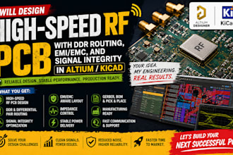 design high speed rf pcb ddr routing emi emc signal integrity in kicad altium
