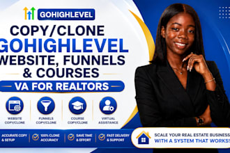 copy clone gohighlevel landing page migrate highlevel website va for real estate