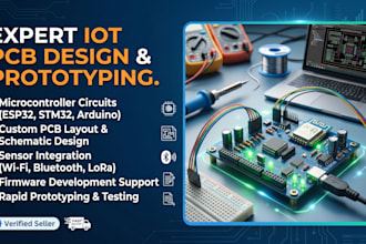 design iot pcb, microcontroller circuits and prototypes