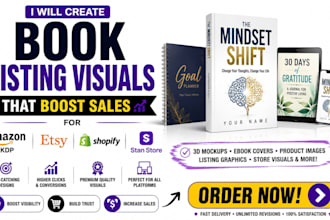 create book listing visuals that boost sales for amazon etsy shopify stan store