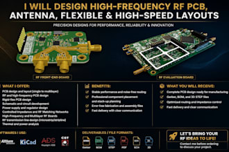 design high frequency rf pcb antenna flexible and high speed layout