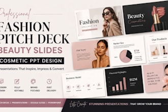 beauty brand powerpoint, fashion deck, skincare presentation