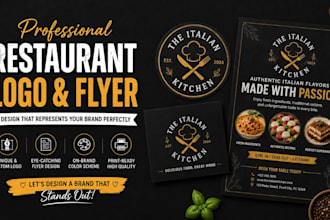 design restaurant logo restaurant menu restaurant flyer restaurant