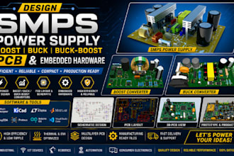 design smps power supply boost buck converter pcb and embedded hardware