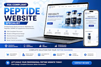 fda compliant supplement store website design woocommerce