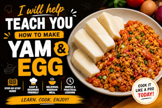 help teach you how to make yam and egg
