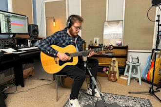 record professional acoustic guitar for your song