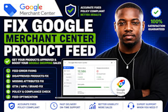 fix google merchant center product feed and disapproved products