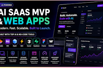 develop and deploy ai saas mvp, web app and websites using lovable, b12, ai tool