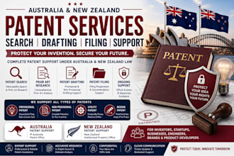 provide provisional and non provisional patent search drafting filing support