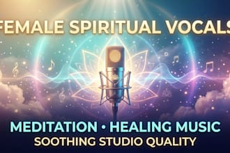 sing female hindi spiritual vocals for meditation and healing music projects