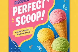 create modern cafe shakes and dessert posters