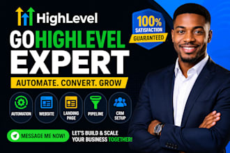 gohighlevel automation, ghl landing page automation, and ghl website design