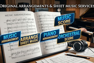 arrange your music for piano orchestra quartet or ensemble