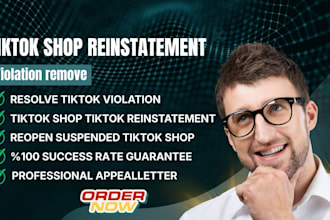 do tiktok shop reinstatement and remove tiktok shop violation