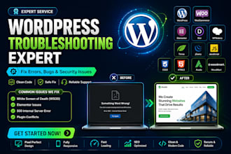 fix wordpress issues bugs and critical website errors