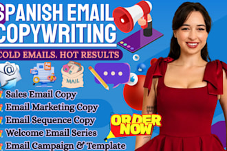 do spanish email copywriting, sales email copy and email sequence that converts