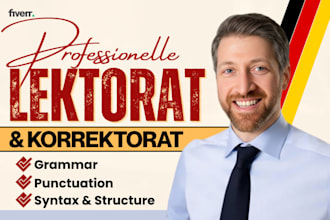 do german book editing and proofreading, nonfiction novel, literary fiction