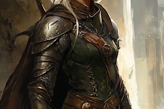 fantasy character and dnd character