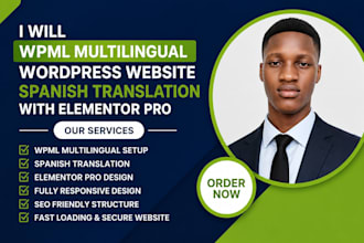wpml multilingual wordpress website spanish translation with elementor pro