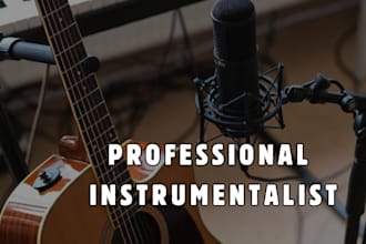 record professional electric and acoustic guitar tracks