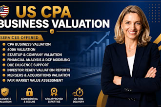 do cpa business valuation, company valuation, 409a valuation and due diligence