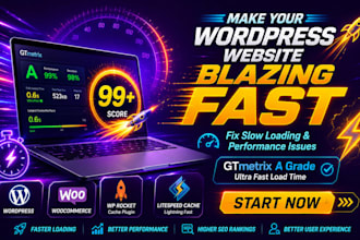 speed up wordpress website with cache image and CSS js optimization