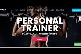 a fitness website for personal trainers and pilates studios
