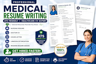 write ats optimized medical resumes