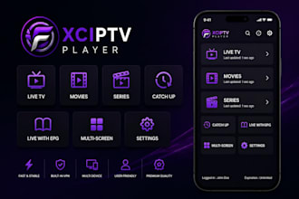 3d iptv logo rebrand smarters pro ott ap built in vpn app ibo player xciptv